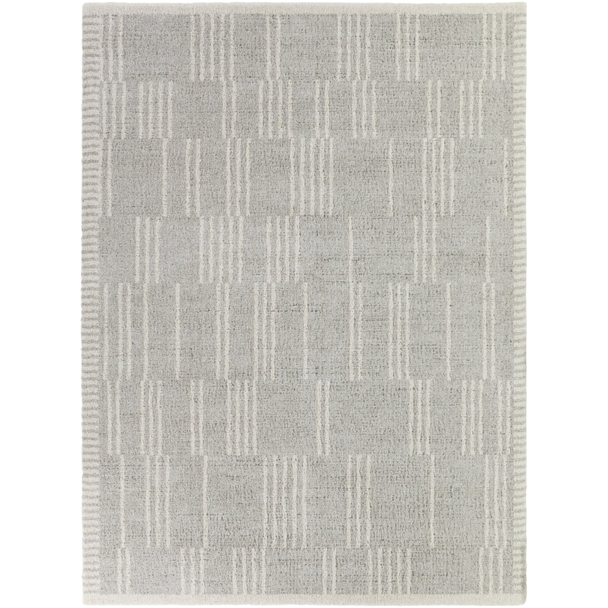 Ulric Distressed Modern Stripe  Area Rug