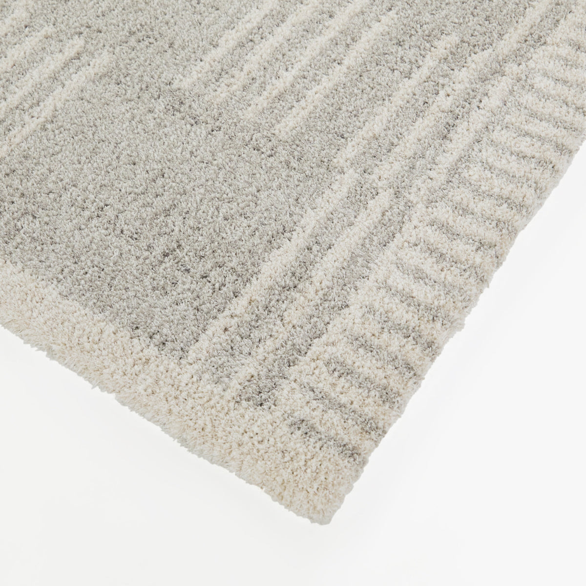 Ulric Distressed Modern Stripe  Area Rug