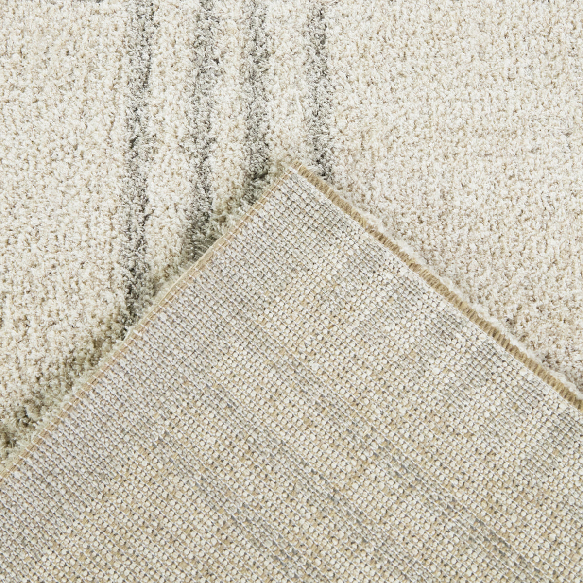 Ulric Distressed Modern Stripe  Area Rug