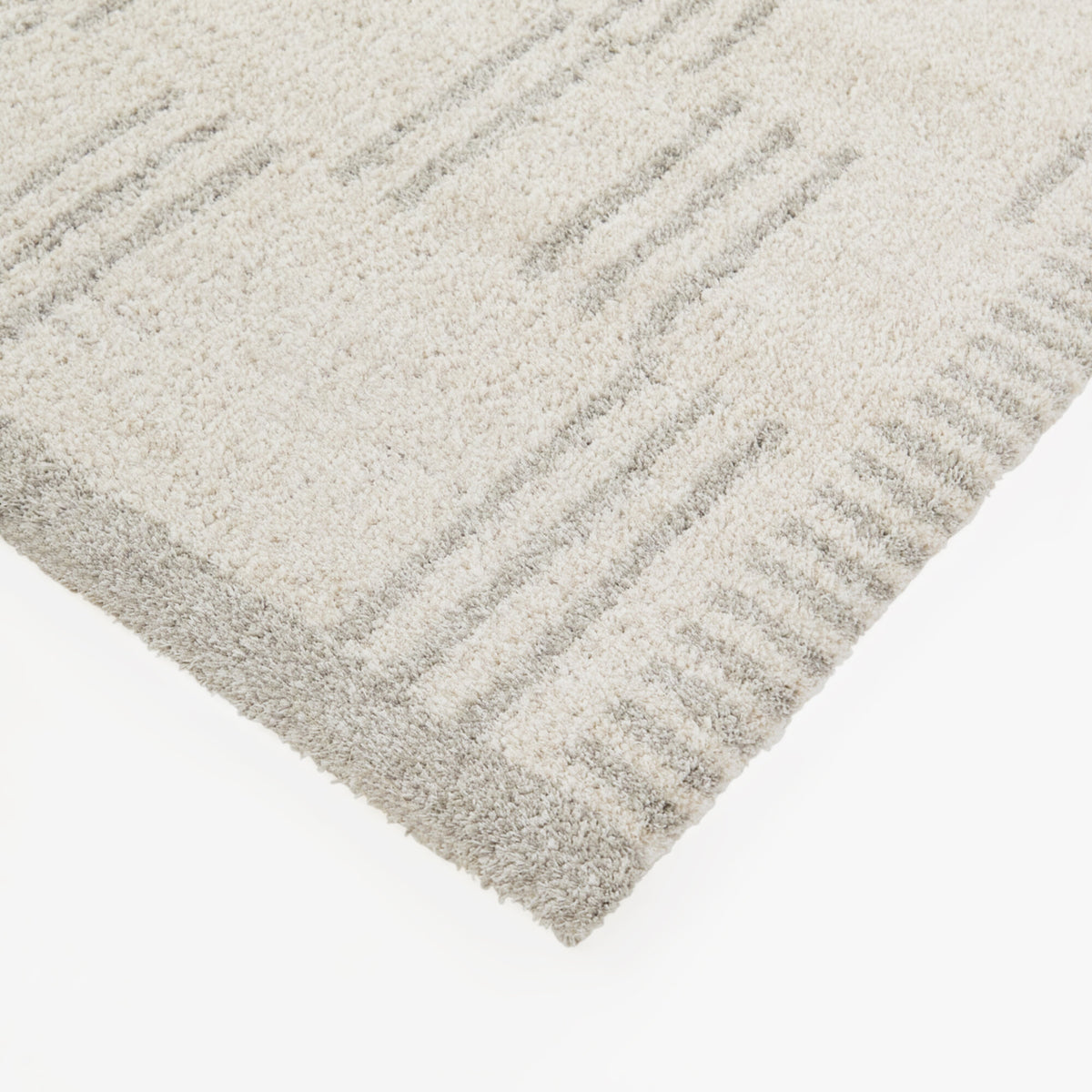 Ulric Distressed Modern Stripe  Area Rug