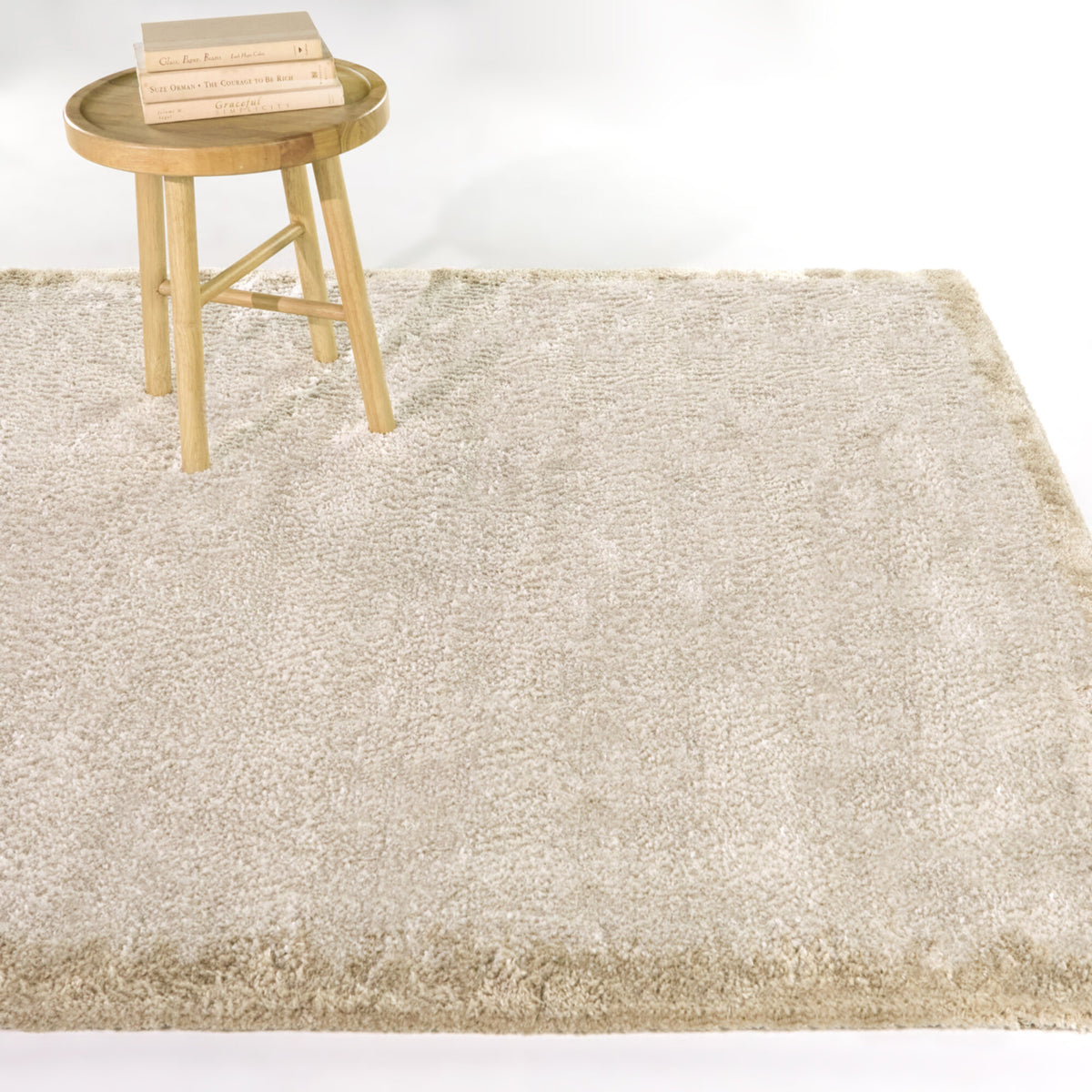Alton Solid Border  Area Rug