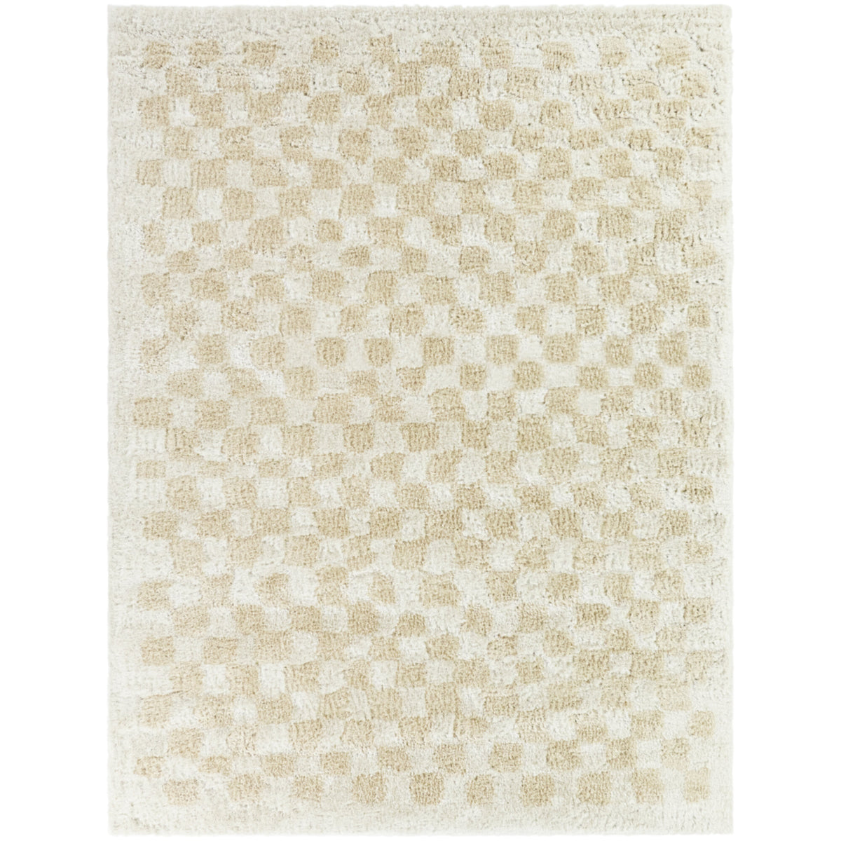 Bronte Organic Checkered  Area Rug