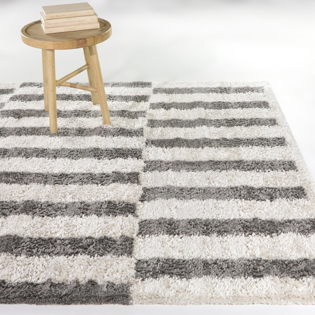 Leopoldo Striped Modern  Area Rug
