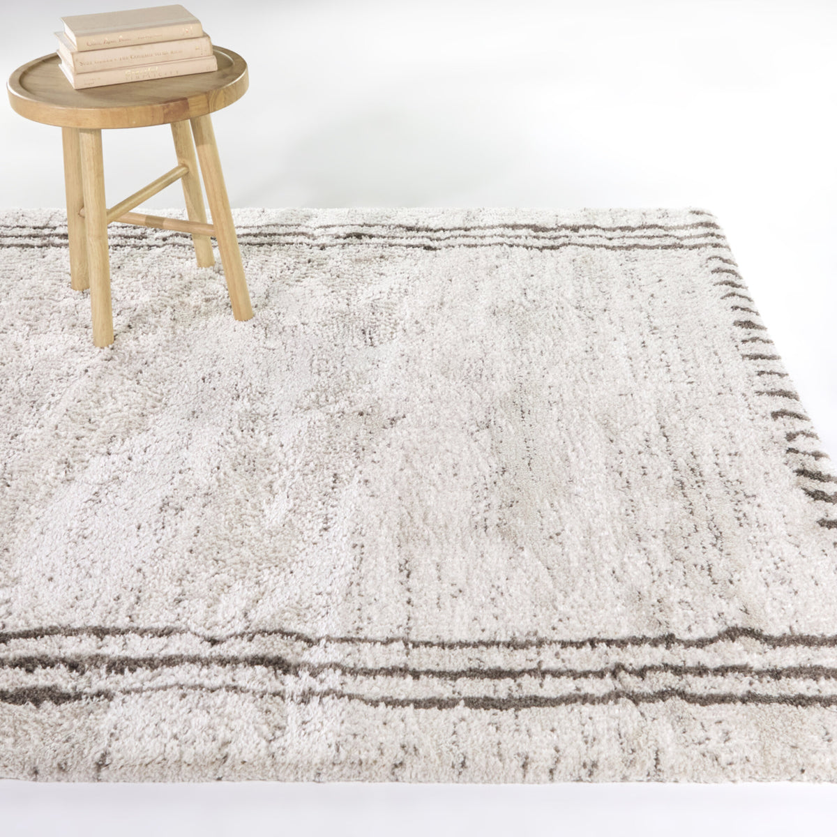 Willis Striped Farmhouse  Area Rug