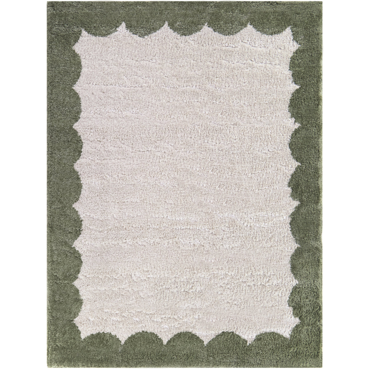 Callahan Scalloped Border Area Rug