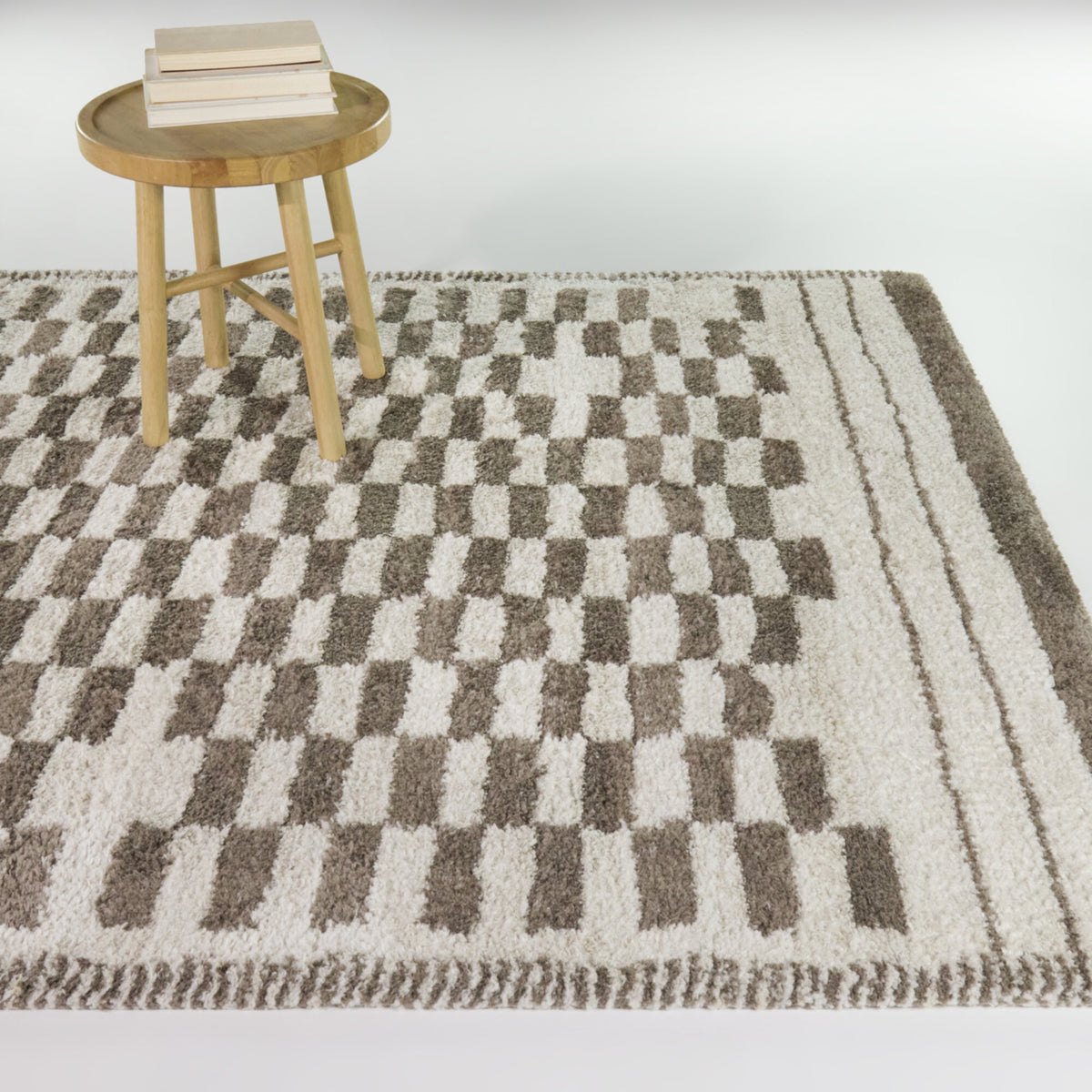 Herbert Modern Checkered Area Rug