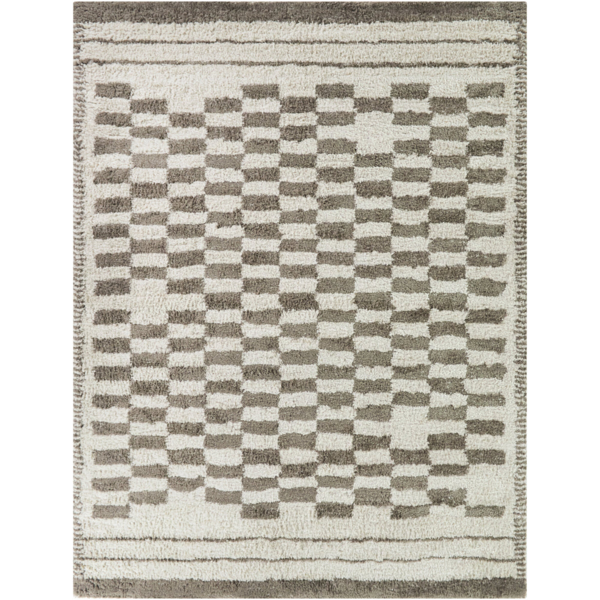 Herbert Modern Checkered Area Rug