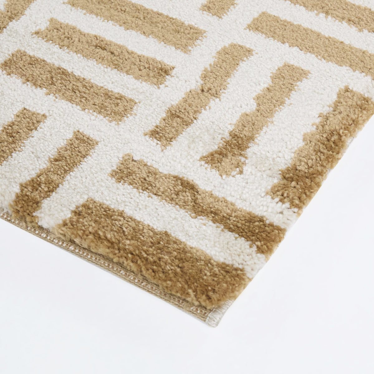 Basketweave Geometric Area Rug