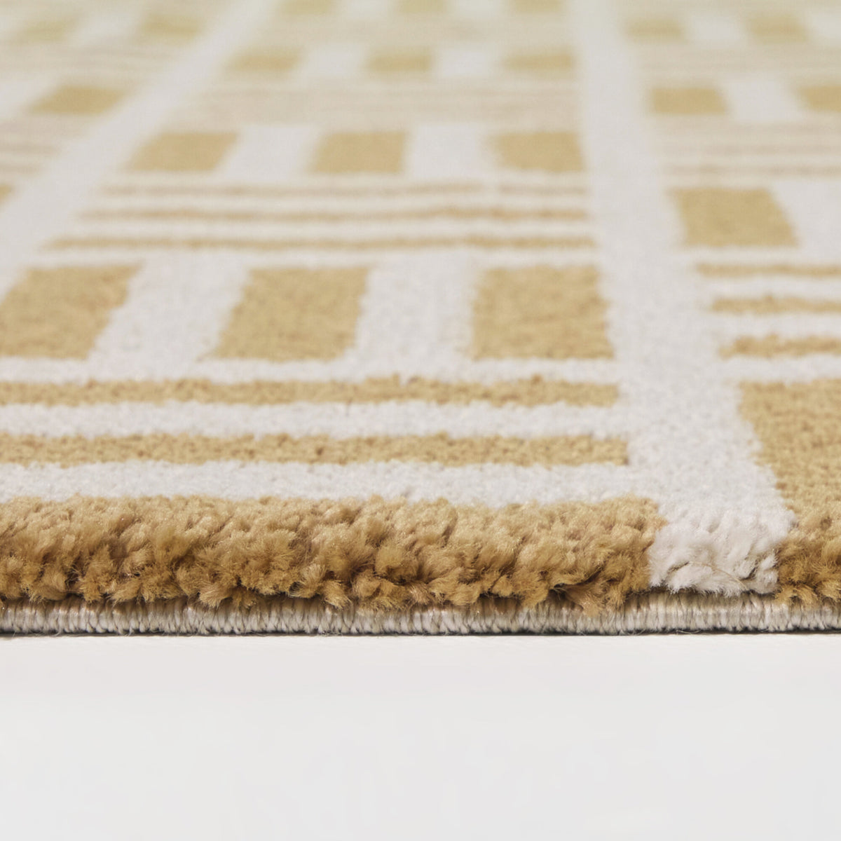 Basketweave Geometric Area Rug