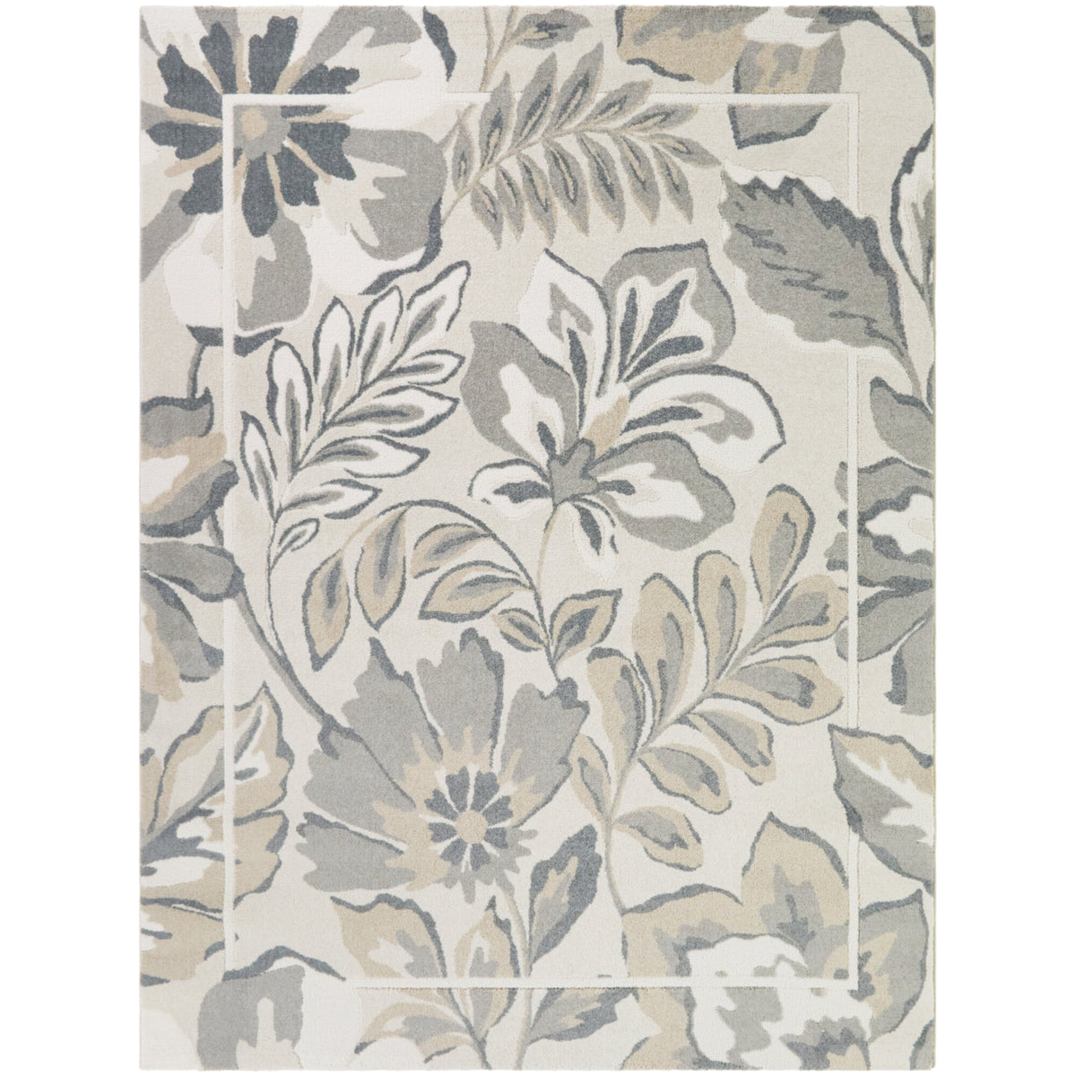Orchard Floral Border Area Rug