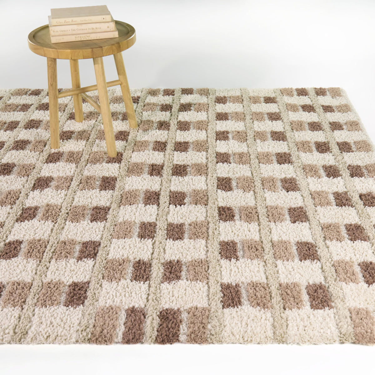 Hanneke Scandinavian Grid Area Rug