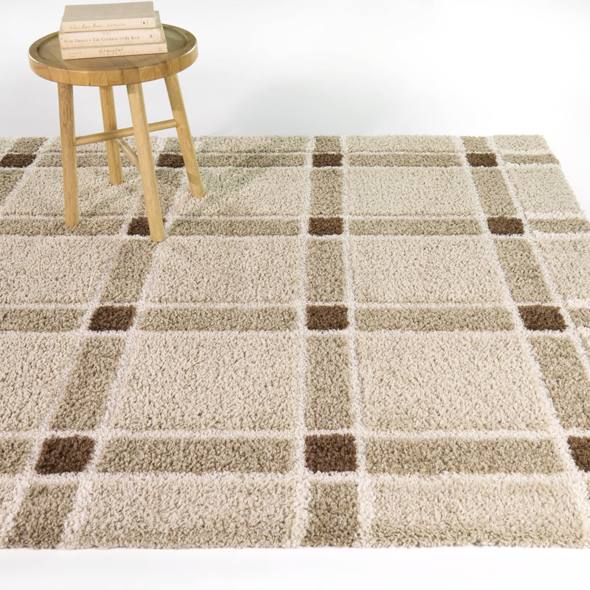 Galvez Scandinavian Grid Area Rug
