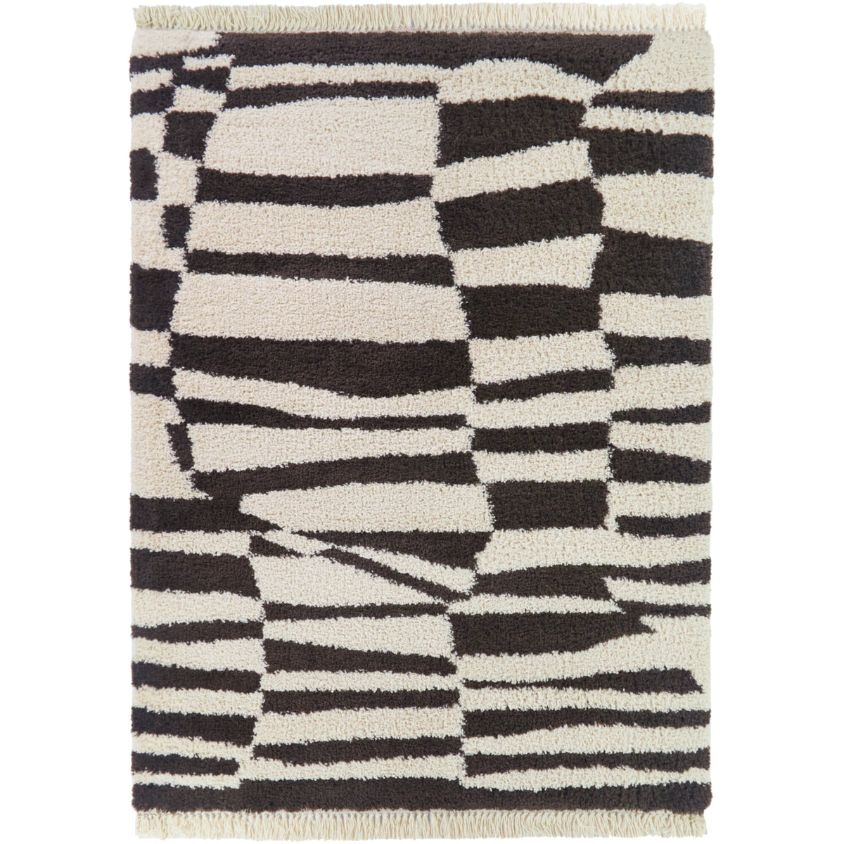 Parnassa Modern Geometric Shag Area Rug