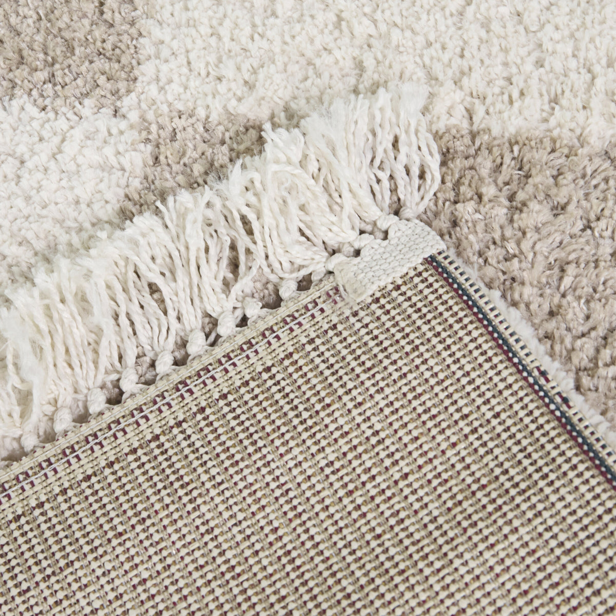 Bruno Checkered Shag Area Rug