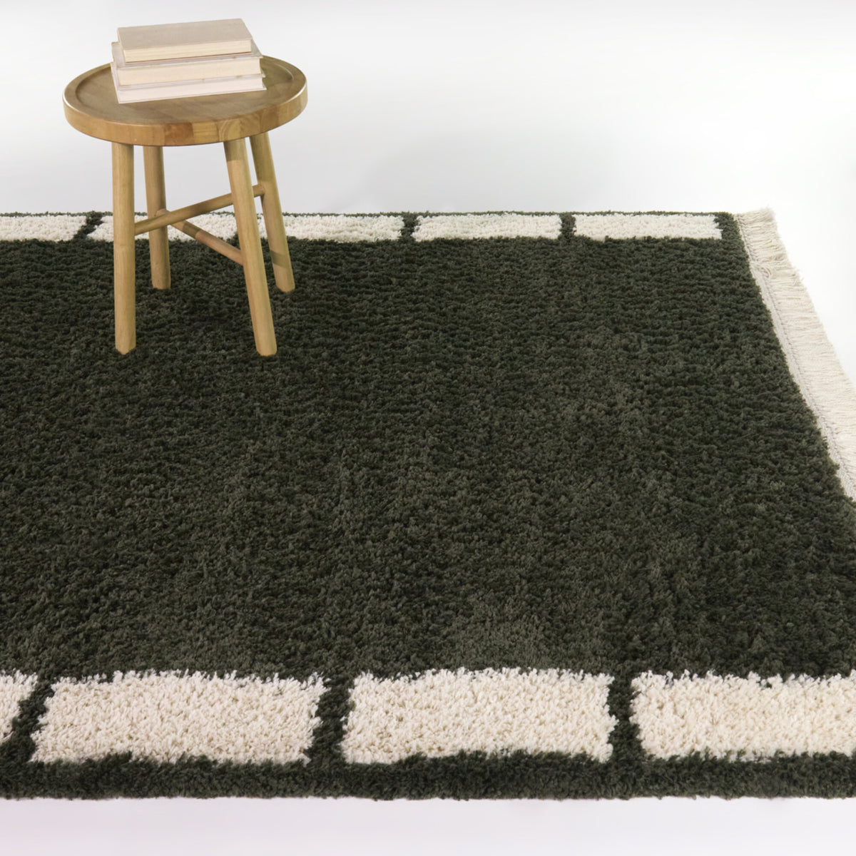 Rohan Geometric Border Area Rug