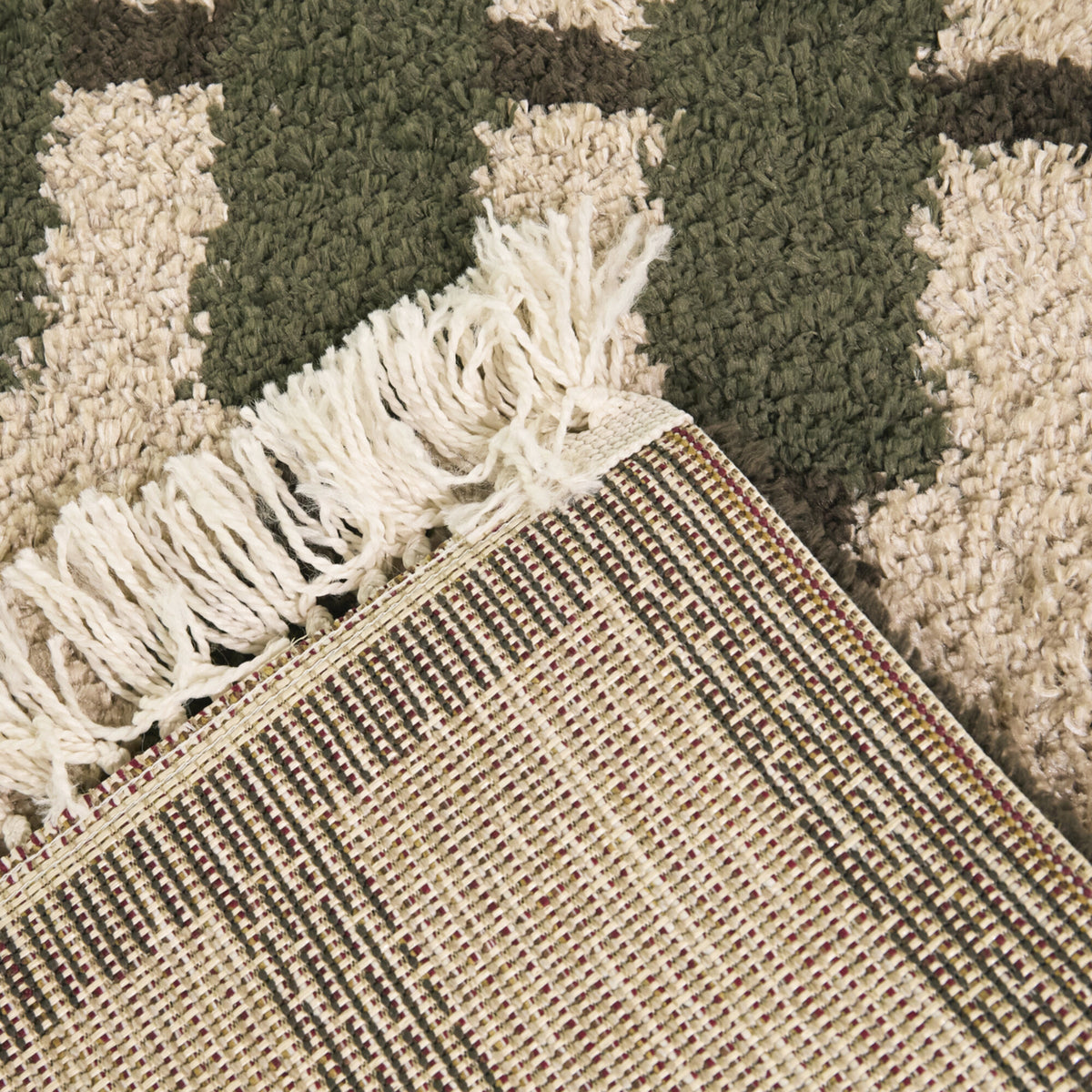 Adelia Geometric Grid Area Rug