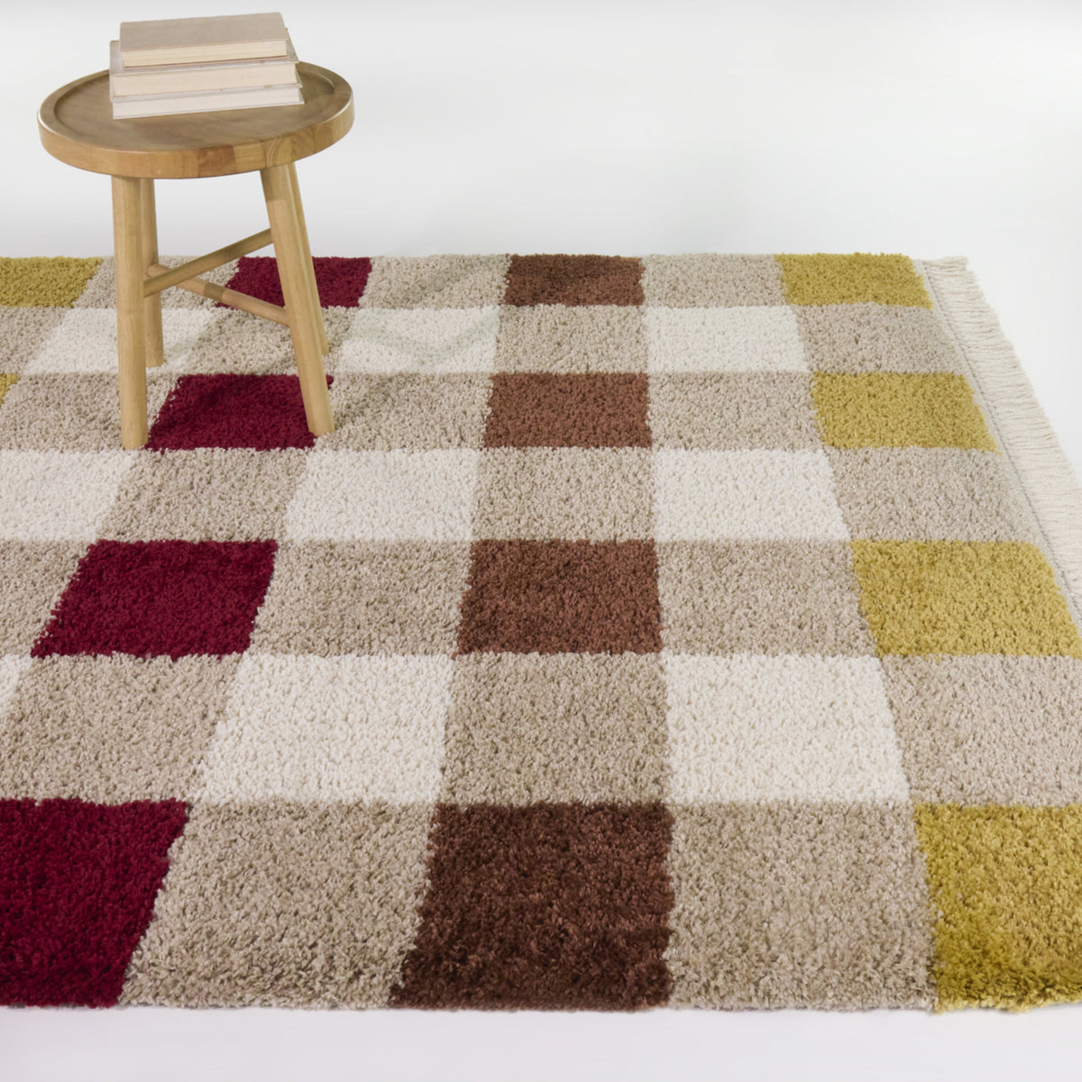 Bonnie Modern Plaid Area Rug