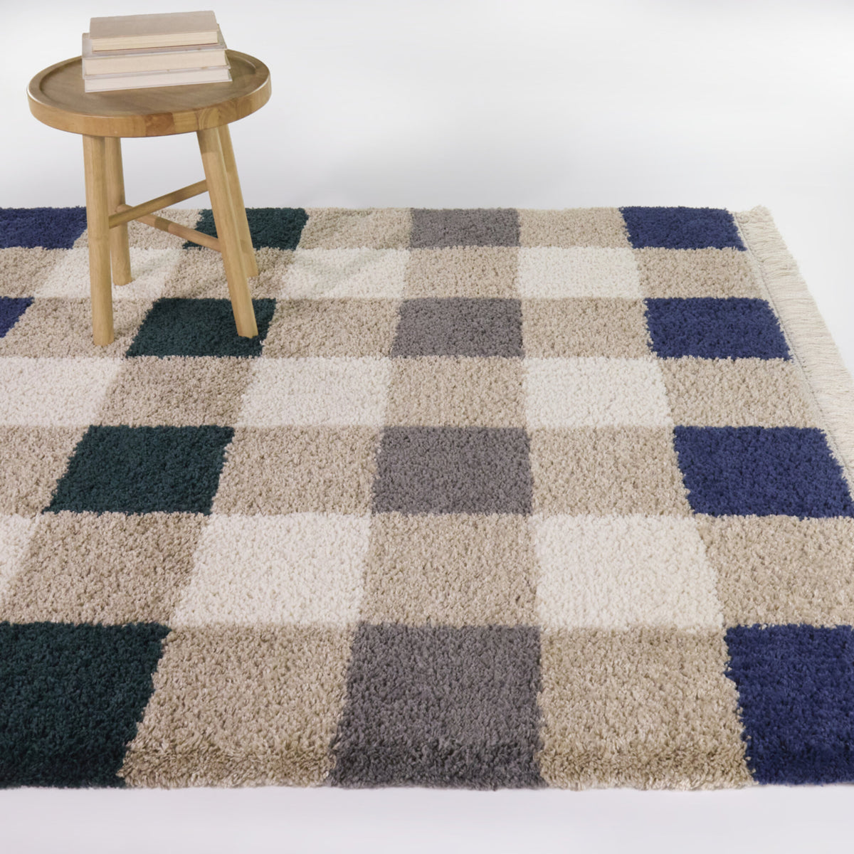 Bonnie Modern Plaid Area Rug