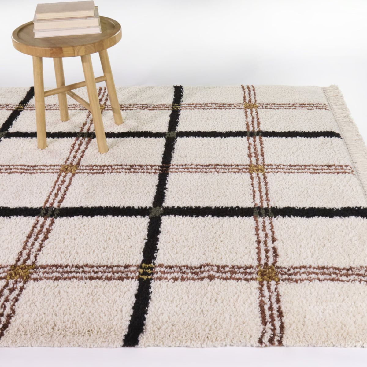 George Modern Plaid Area Rug