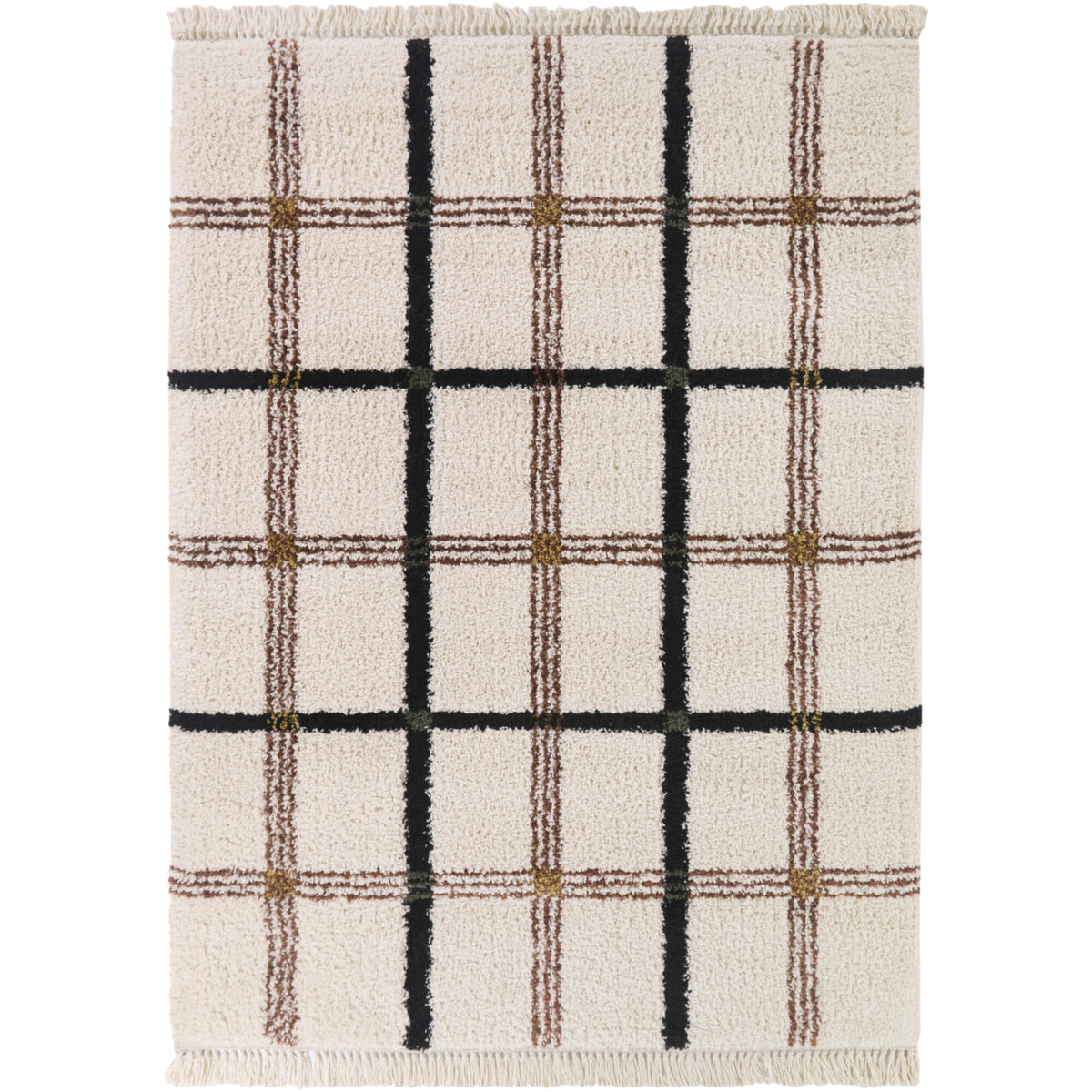 George Modern Plaid Area Rug
