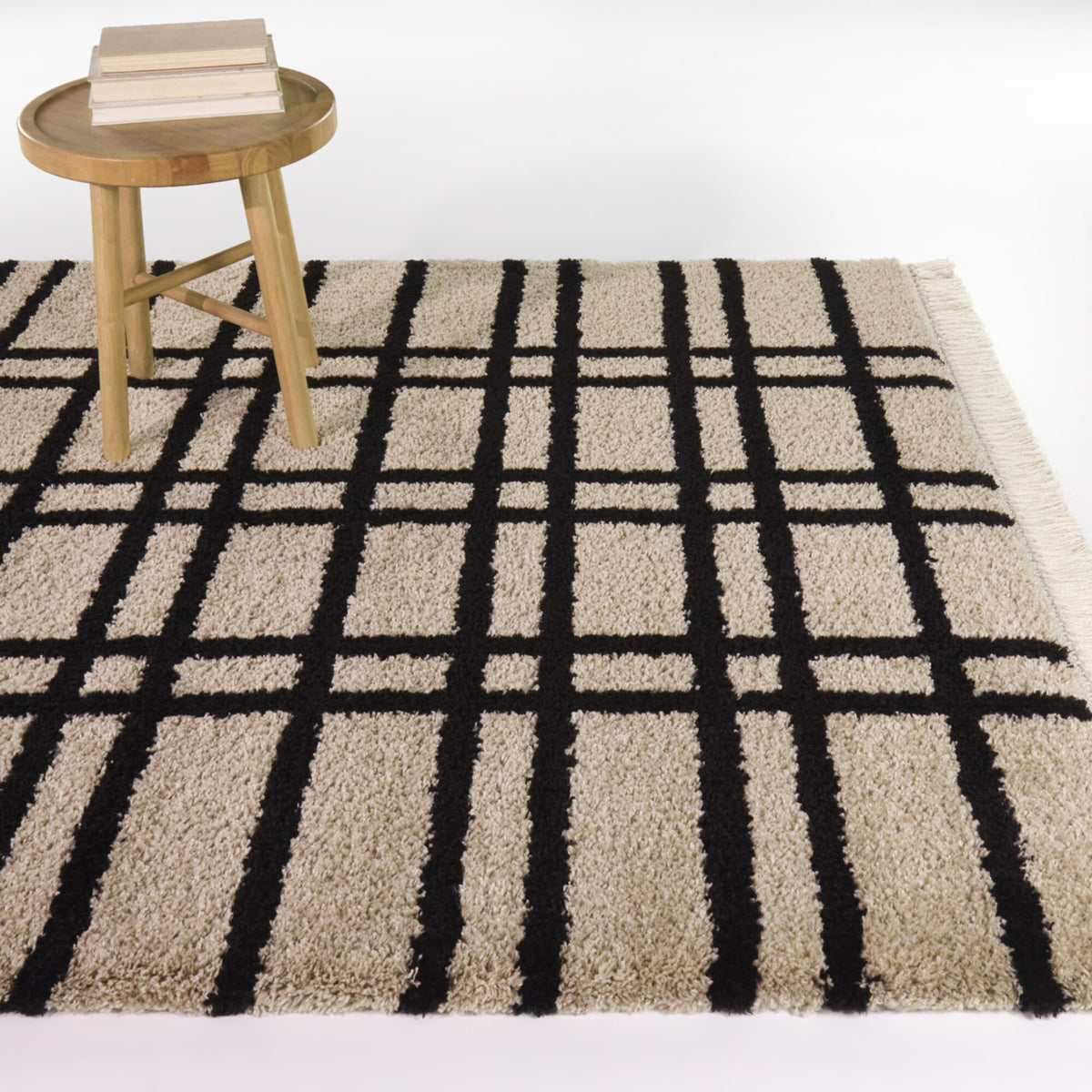 Don Geometric Stripe Area Rug