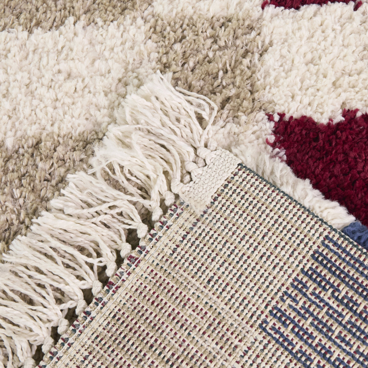 Barnabe Checkered Colorblock Area Rug