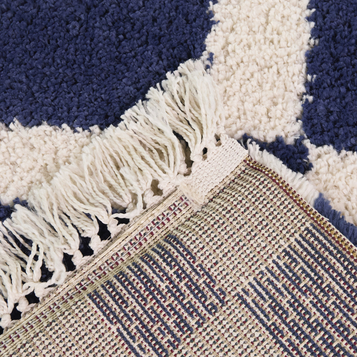 Barnabe Checkered Colorblock Area Rug