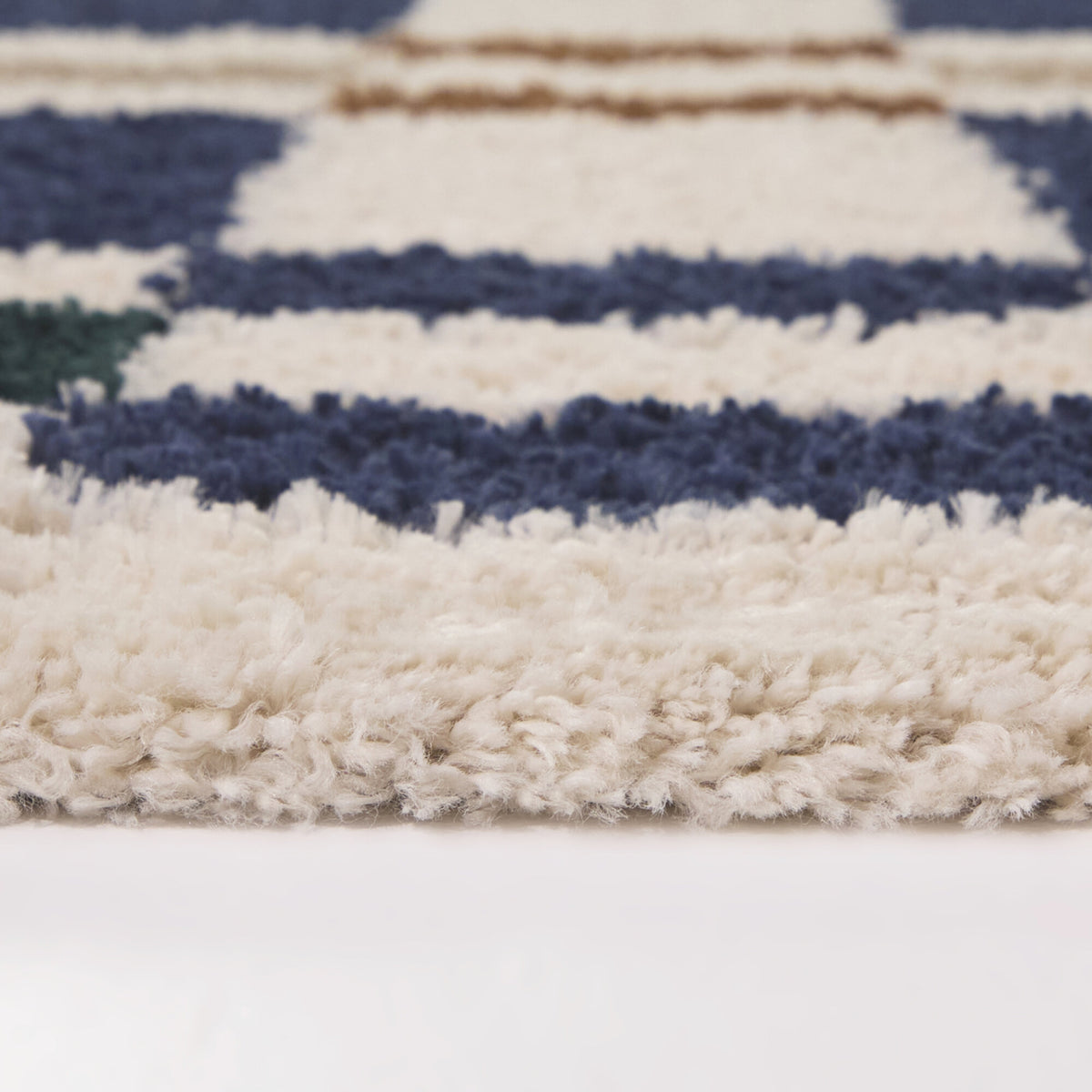 Barnabe Checkered Colorblock Area Rug