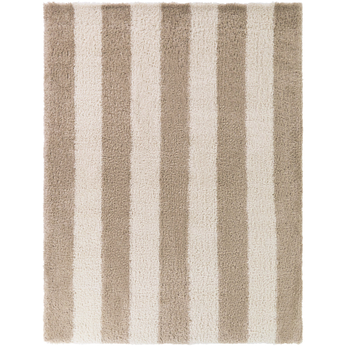 Modern Stripe Shag Area Rug