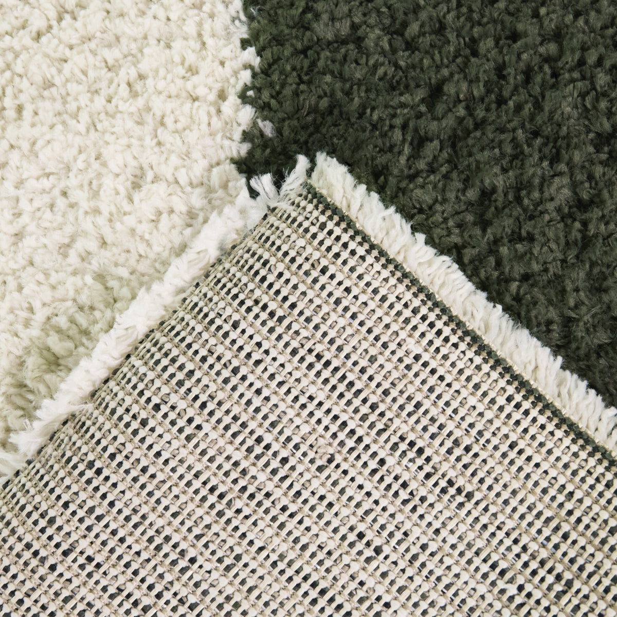 Color Block Shag Area Rug