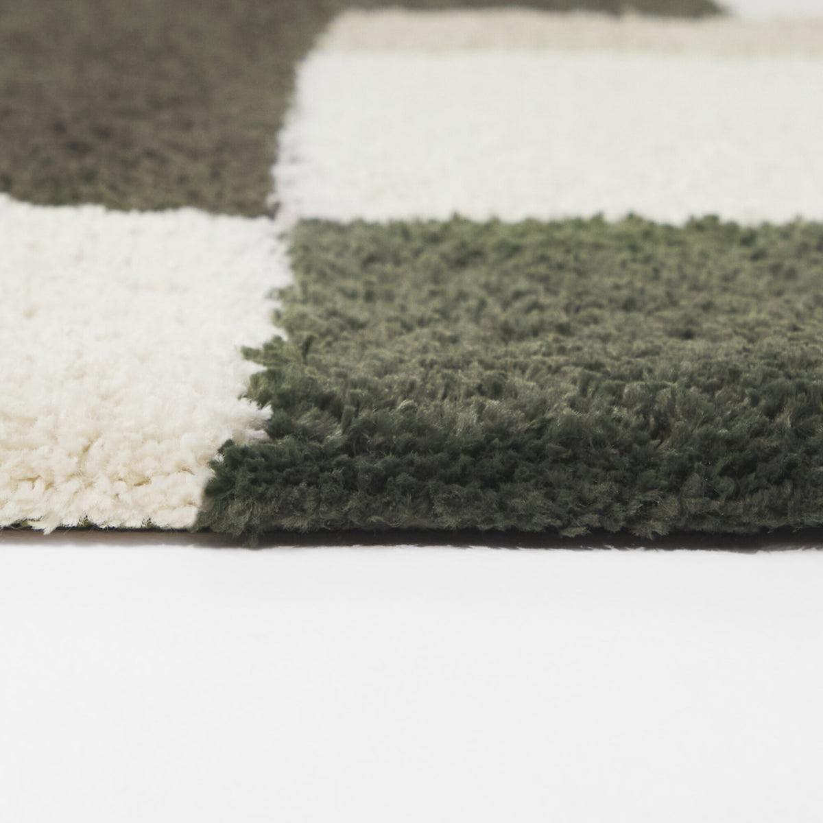 Color Block Shag Area Rug