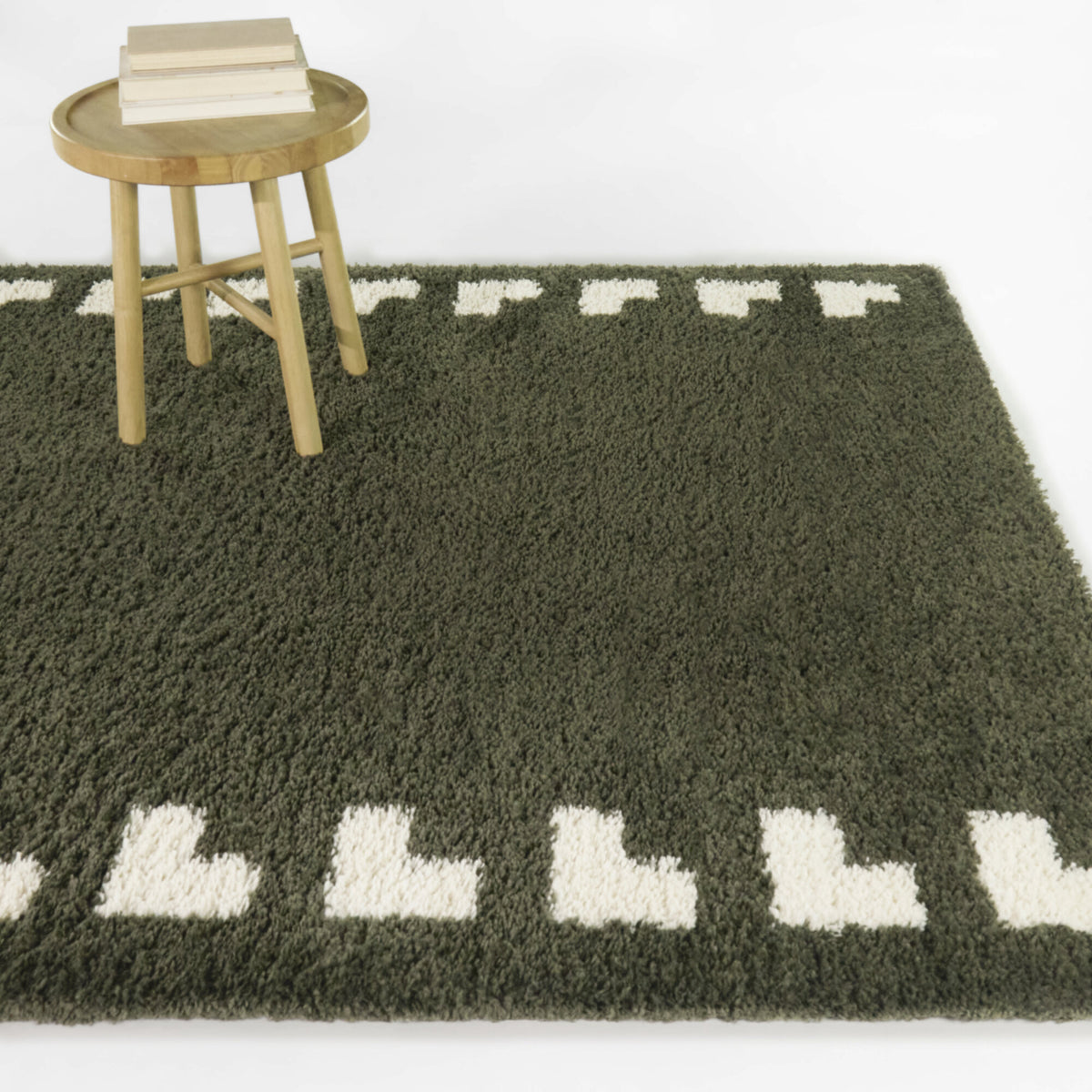 Barbour Geometric Border Area Rug