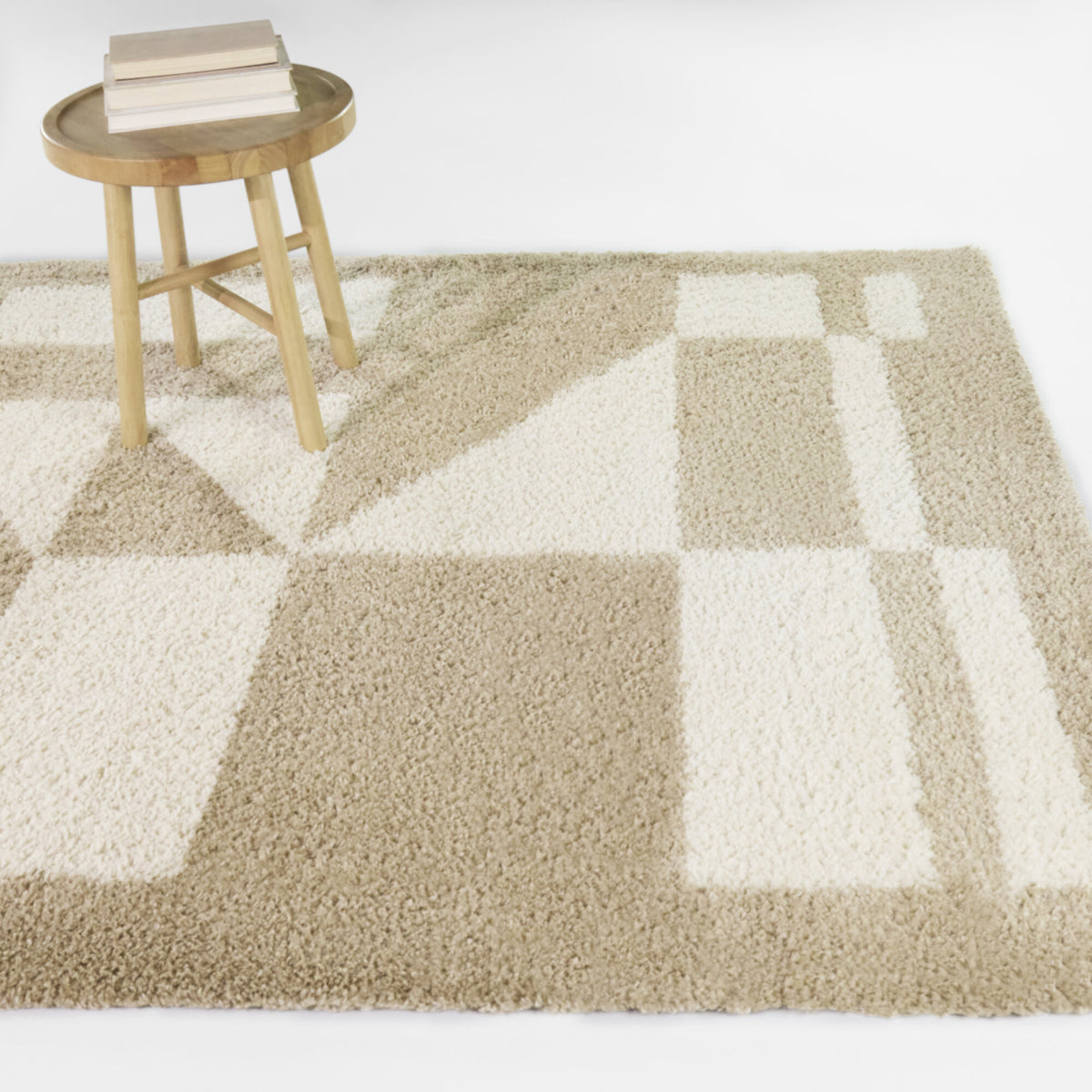 Geometric Shag Area Rug