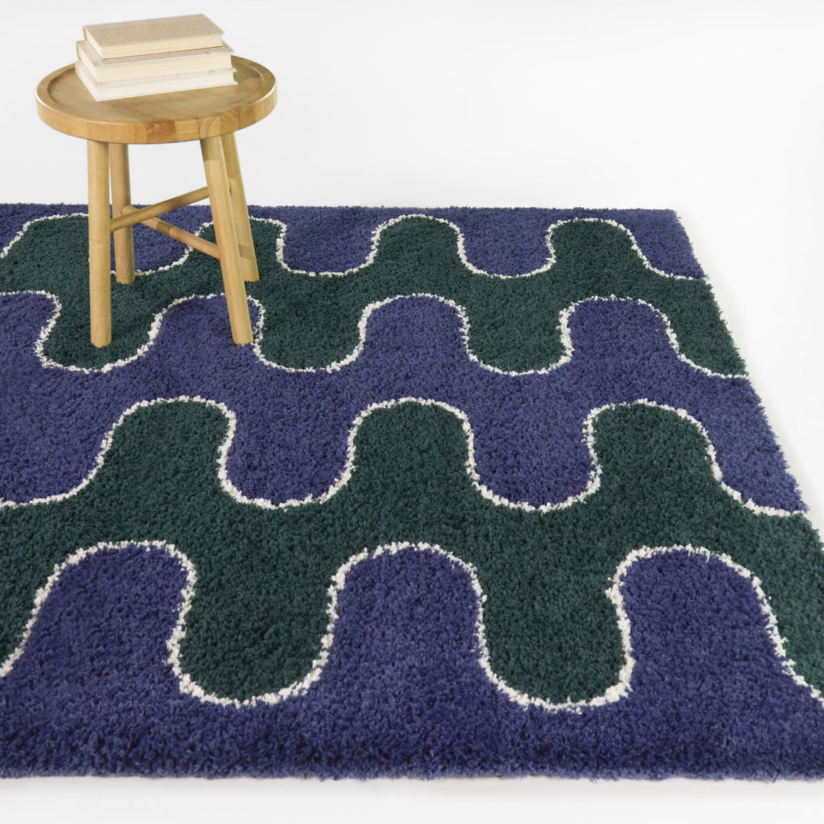 William Squiggle Shag Area Rug