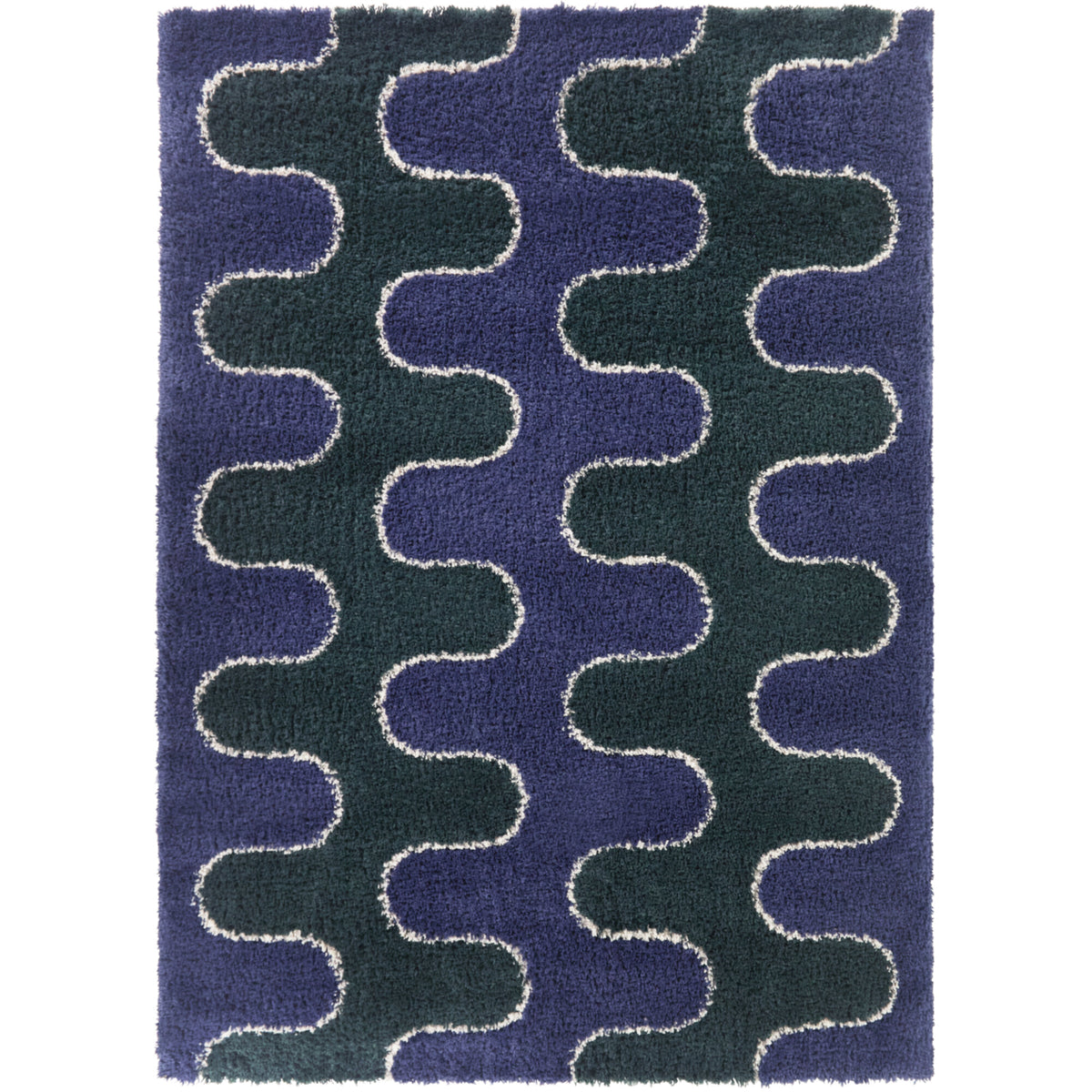 William Squiggle Shag Area Rug