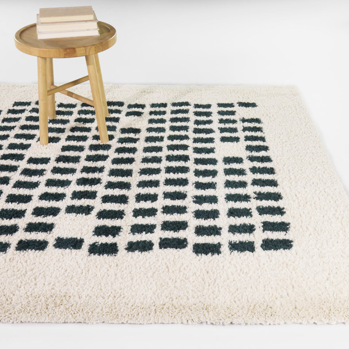 Geometric Shag Area Rug