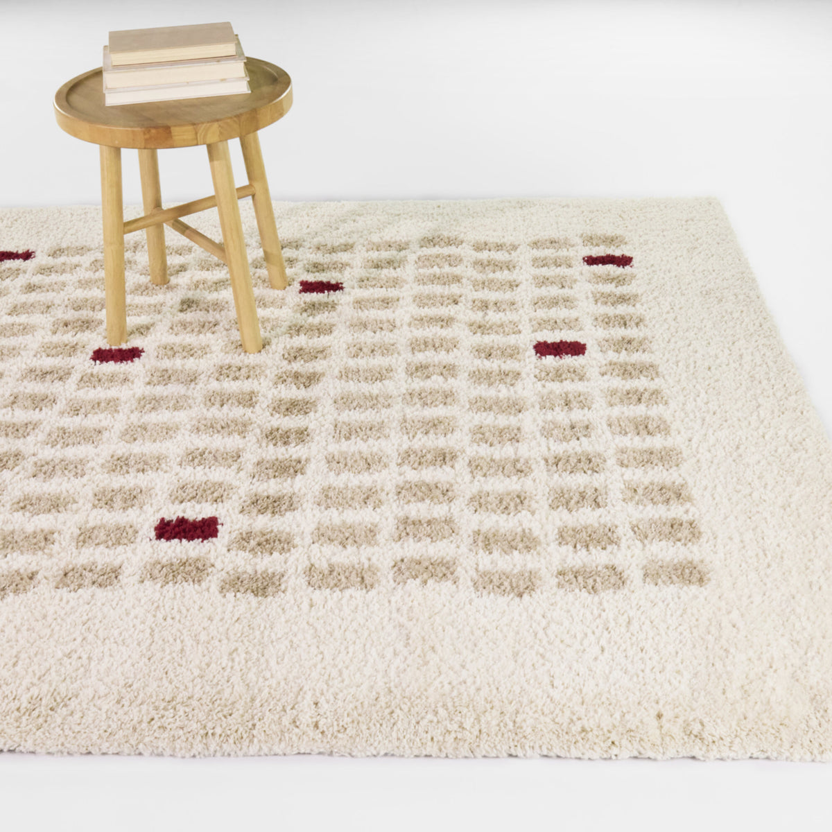 Geometric Shag Area Rug