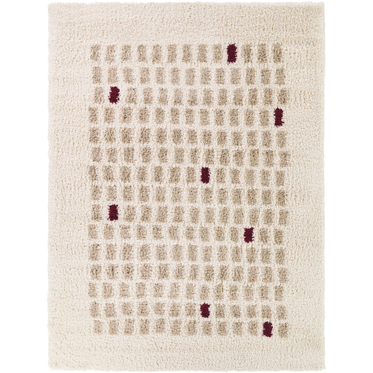 Geometric Shag Area Rug