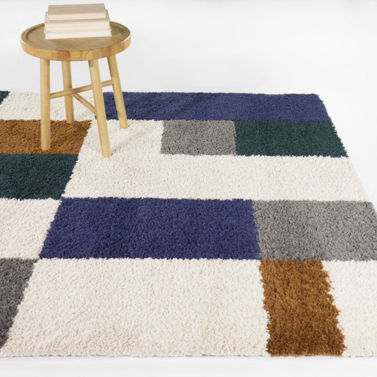 Antonio Color Block Shag Area Rug