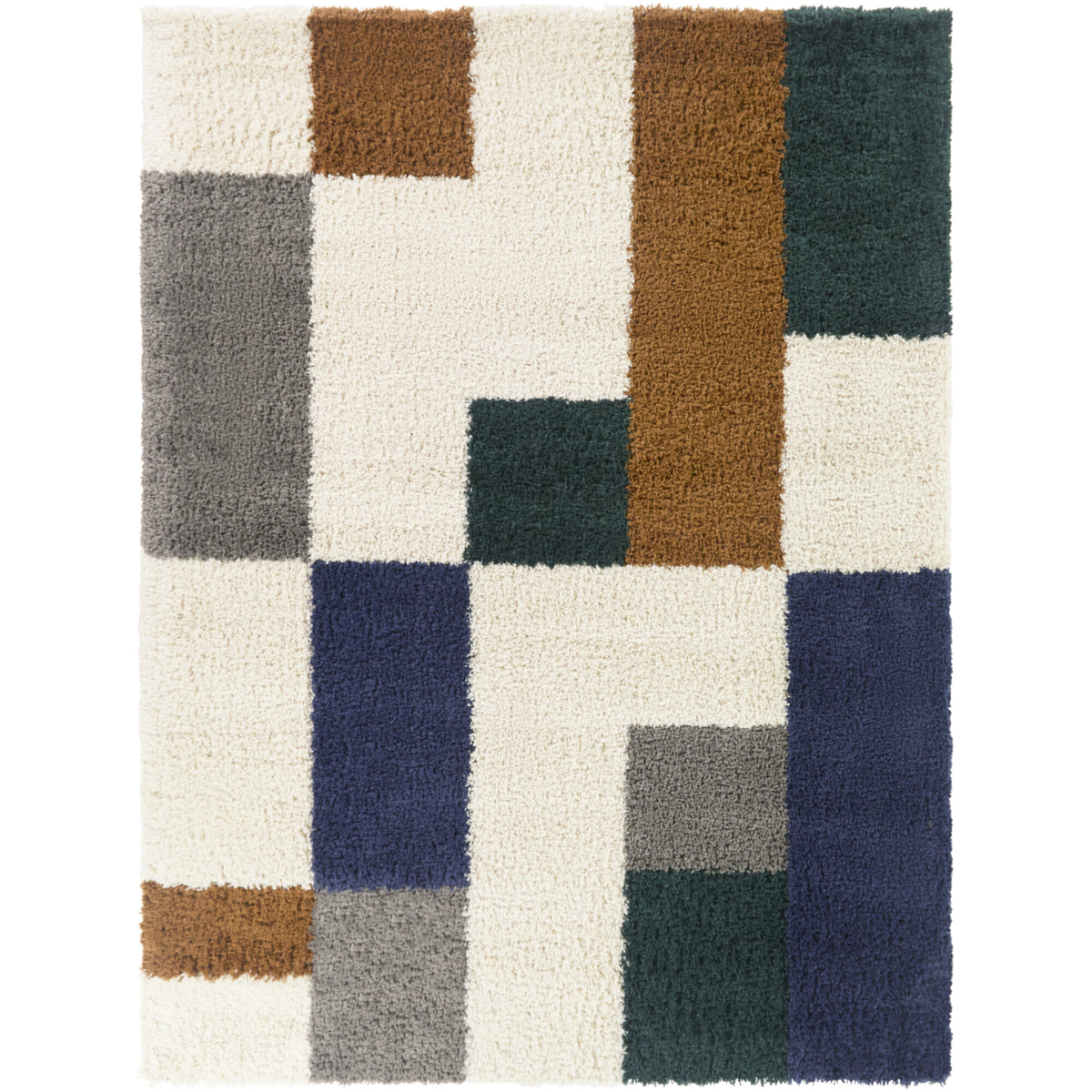 Antonio Color Block Shag Area Rug