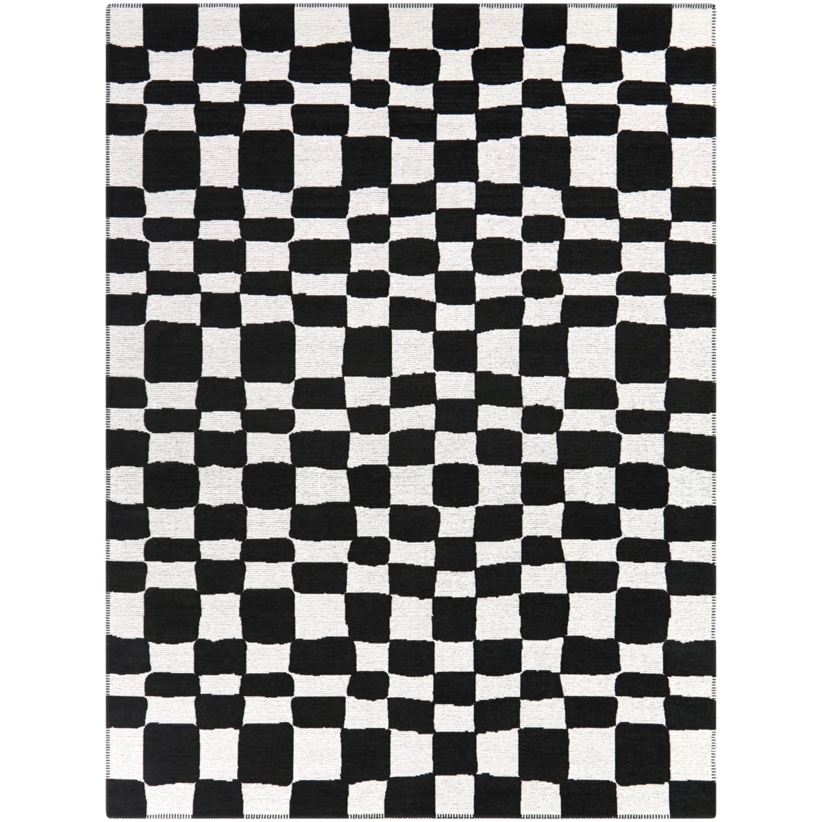 Straker Abstract Checkered Area Rug