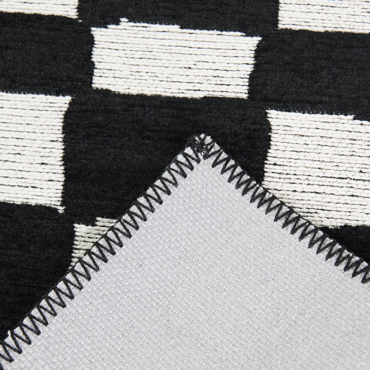 Straker Abstract Checkered Area Rug