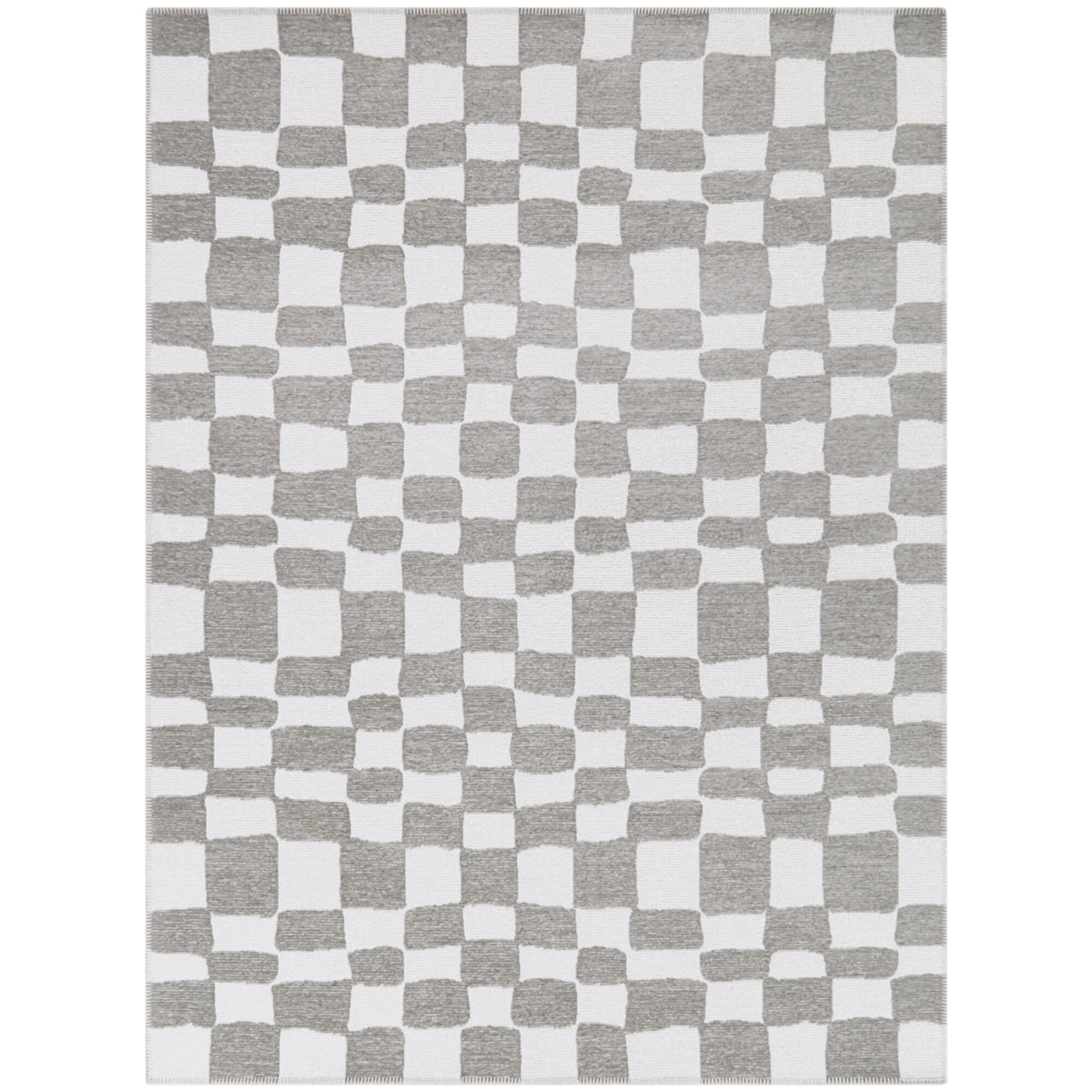 Straker Abstract Checkered Area Rug