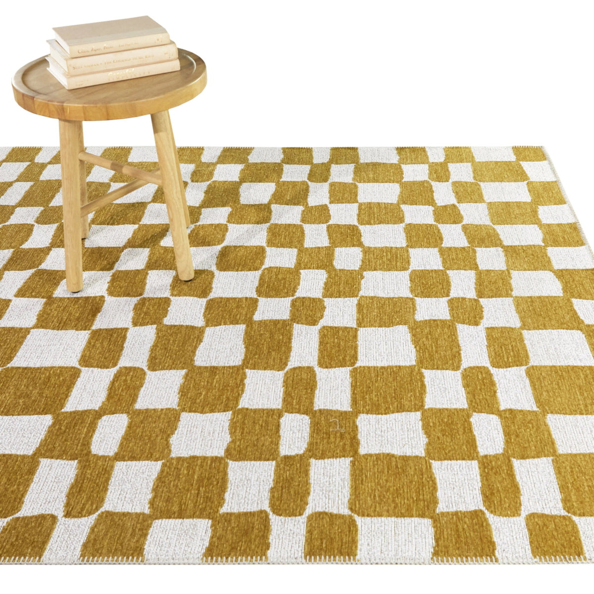 Straker Modern Checkered Area Rug