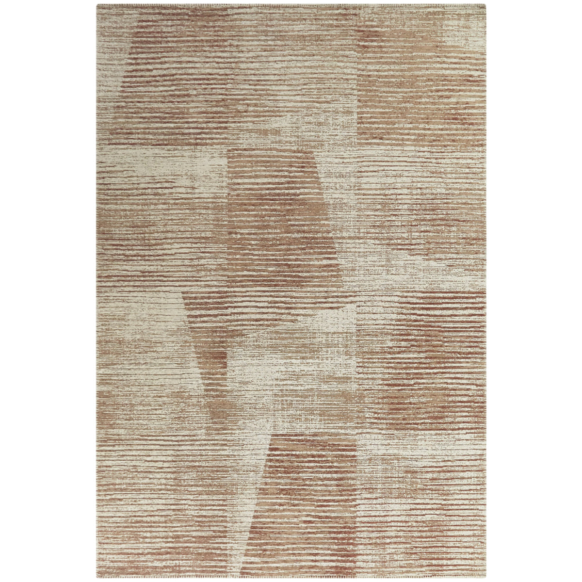Clay Distressed Abstract Area Rug