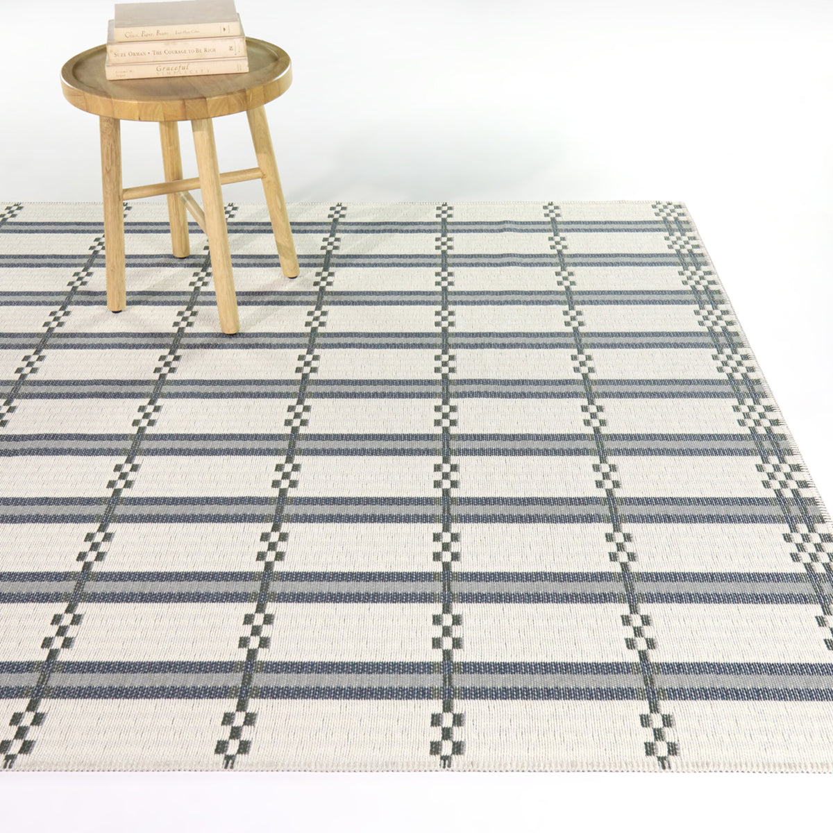 Vesely Scandinavian Grid Area Rug