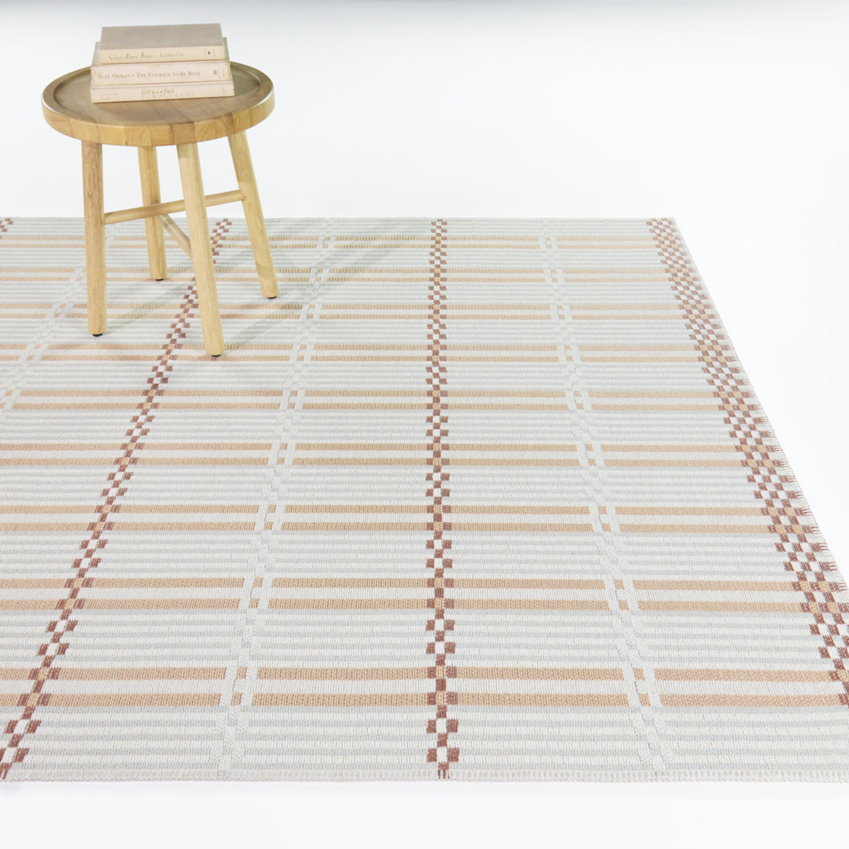 Vesely Scandinavian Grid Area Rug