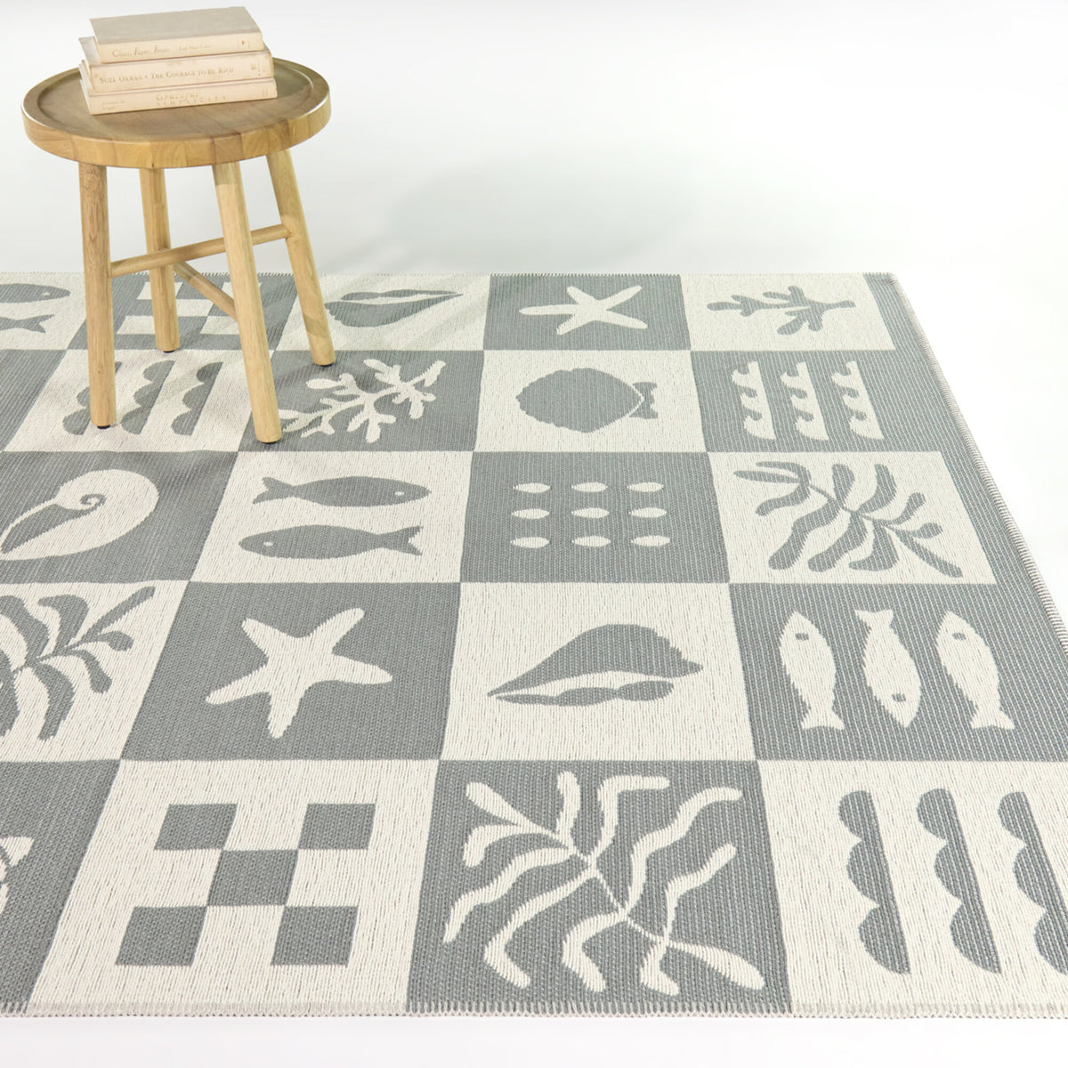 Ventura Coastal Icon Check Area Rug