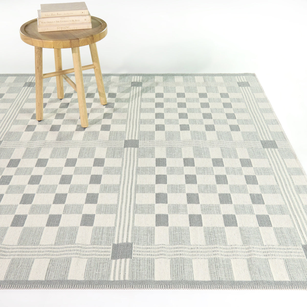 Kalevi Scandinavian Grid Area Rug