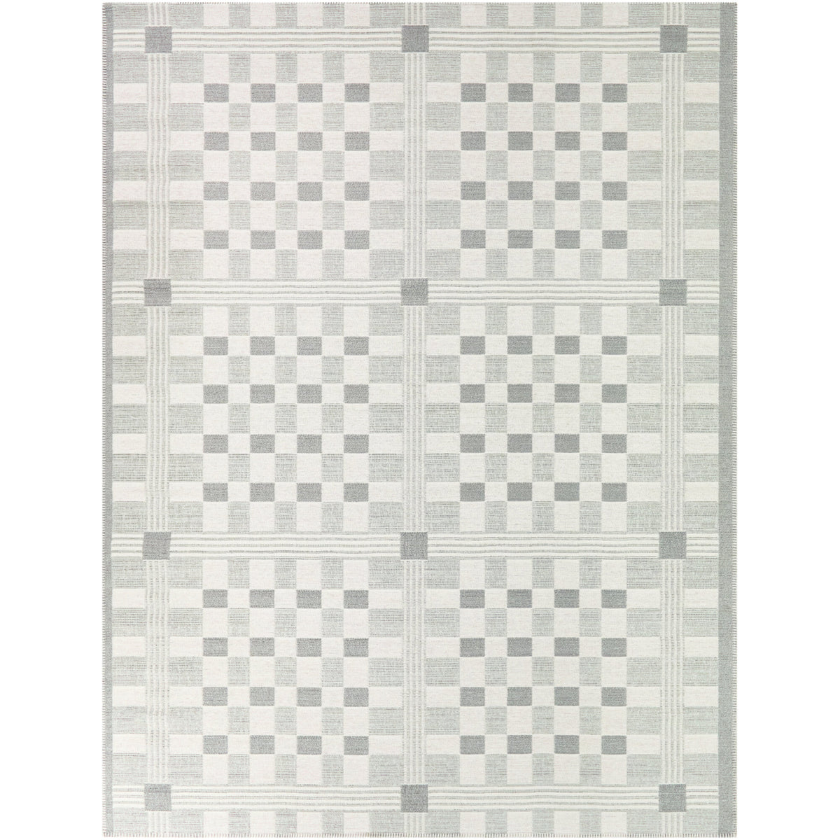 Kalevi Scandinavian Grid Area Rug